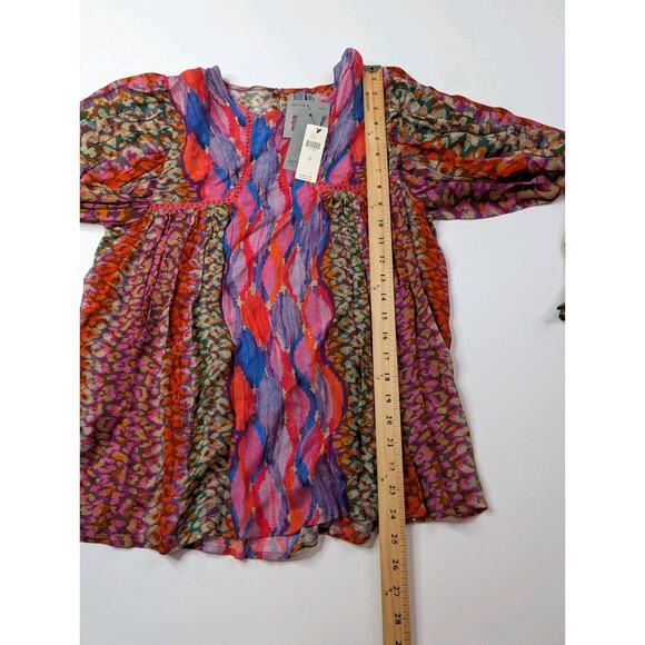 nwt ANTHROPOLOGIE BL-NK LONDON sz M Miranda Peasant Blouse - Picture 10 of 13